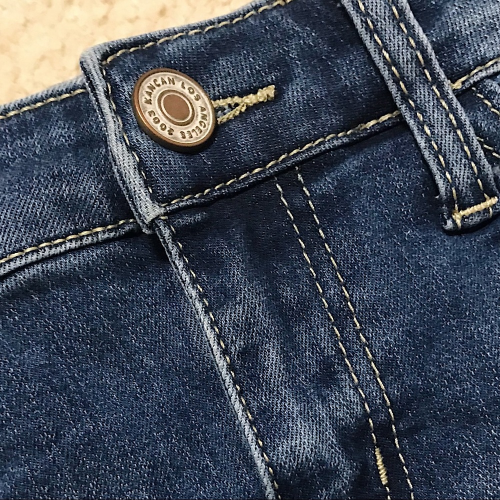 🆕🔥KANCAN(ESTILO) STYLE SUPER CUTE&STYLISH FACTORY DISTRESSED MINI SKIRT!!NWOT! - Picture 8 of 10